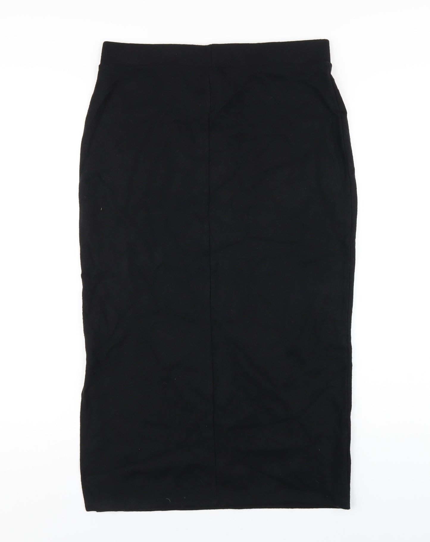 Marks and Spencer Womens Black Polyester Straight & Pencil Skirt Size 10