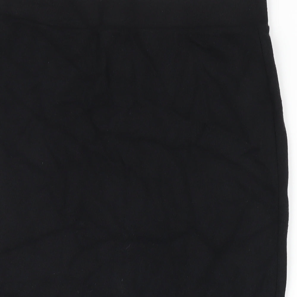 Marks and Spencer Womens Black Polyester Straight & Pencil Skirt Size 10