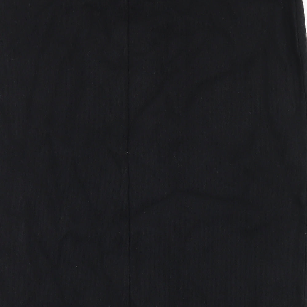 Marks and Spencer Womens Black Polyester Straight & Pencil Skirt Size 10