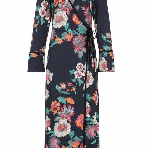 Boohoo Womens Multicoloured Floral Polyester Wrap Dress Size 8 V-Neck Tie