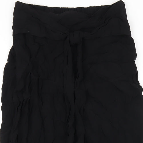 Marks and Spencer Womens Black Viscose A-Line Skirt Size 8