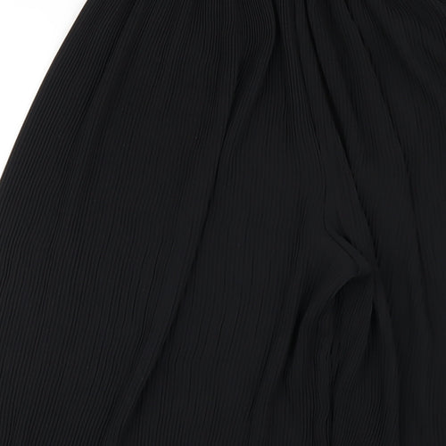 Zara Womens Black Polyester Capri Trousers Size XS L21 in Regular