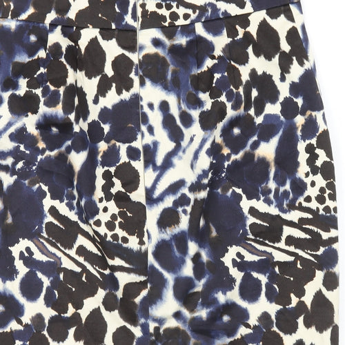 Ann Taylor Womens Multicoloured Geometric Polyester Straight & Pencil Skirt Size 6 Zip
