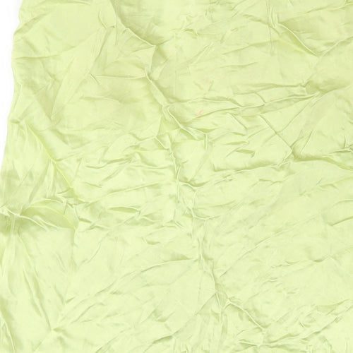 H&M Womens Green Viscose A-Line Skirt Size M