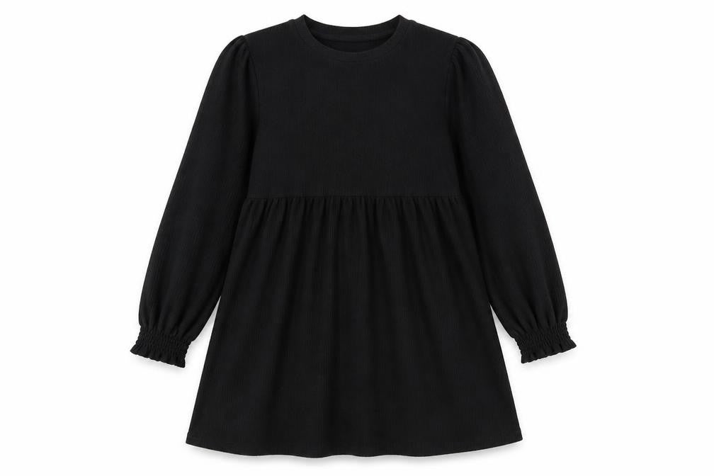 Front view of New Look women’s black polyester a-line, size UK 12, round neck pullover