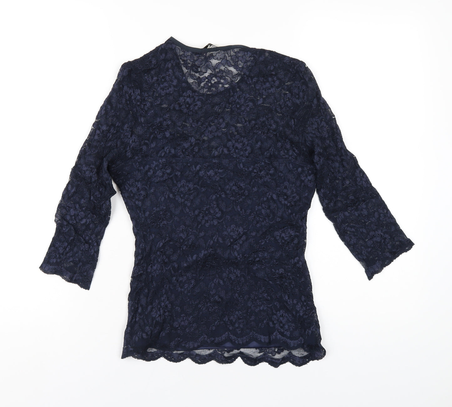 Damsel in a Dress Womens Blue Polyamide Basic T-Shirt Size 12 Round Neck