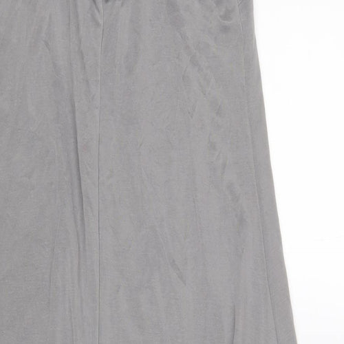Topshop Womens Grey Polyester A-Line Size 10 V-Neck Pullover