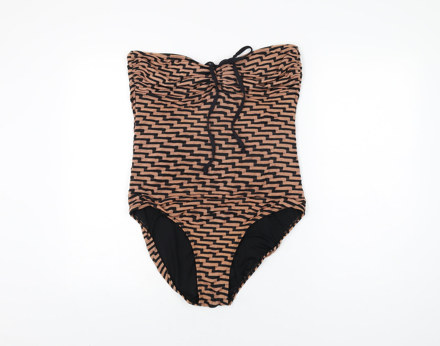 NEXT Womens Gold Geometric Nylon One Piece Size 16