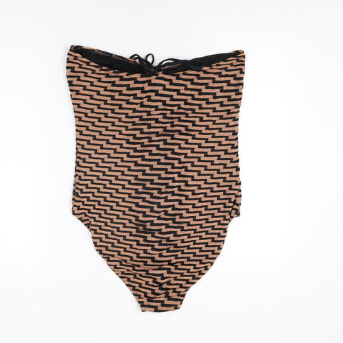 NEXT Womens Gold Geometric Nylon One Piece Size 16