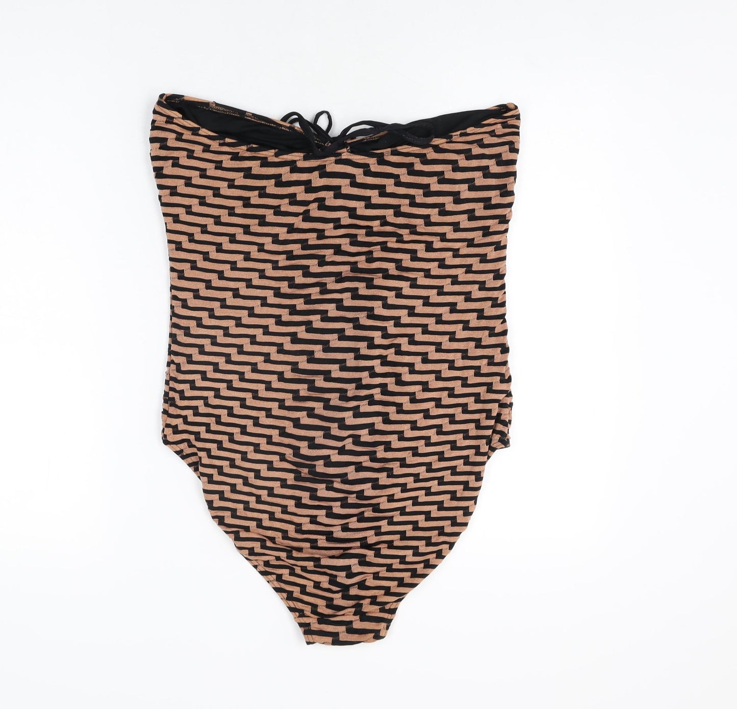 NEXT Womens Gold Geometric Nylon One Piece Size 16