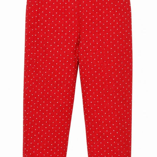 Charter Club Womens Red Polka Dot Polyester Top Pyjama Pants Size 2XL
