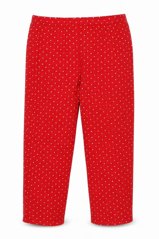 Charter Club Womens Red Polka Dot Polyester Top Pyjama Pants Size 2XL