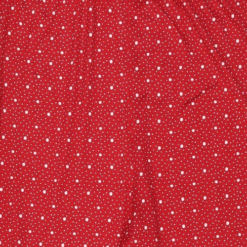 Charter Club Womens Red Polka Dot Polyester Top Pyjama Pants Size 2XL