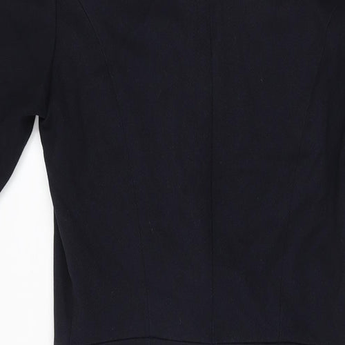 NEXT Womens Blue Polyester Bodycon Size 10 Round Neck Zip