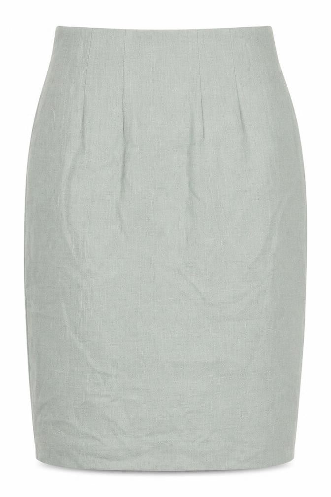 Atrium Womens Green Viscose Straight & Pencil Skirt Size 12 Zip