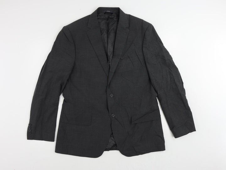 Marks and Spencer Mens Grey Wool Jacket Suit Jacket Size 42 Regular