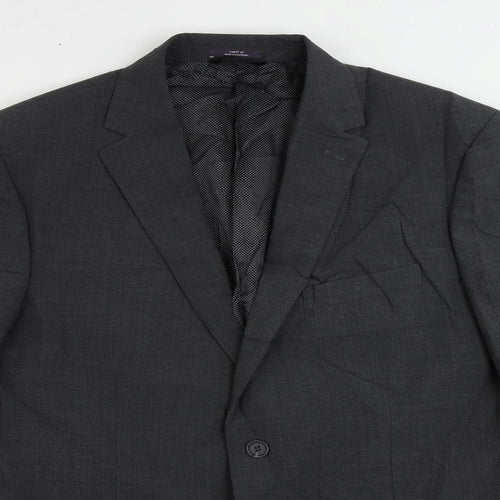Marks and Spencer Mens Grey Wool Jacket Suit Jacket Size 42 Regular