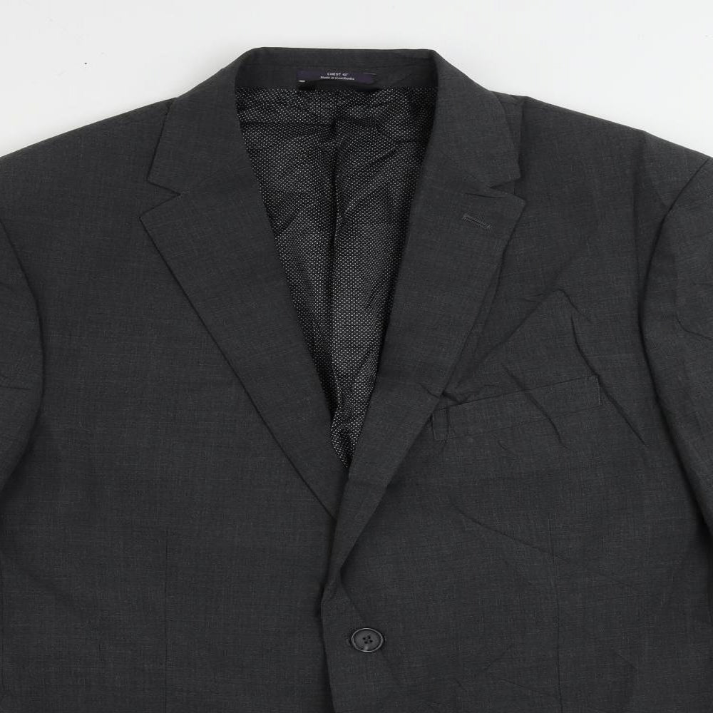 Marks and Spencer Mens Grey Wool Jacket Suit Jacket Size 42 Regular
