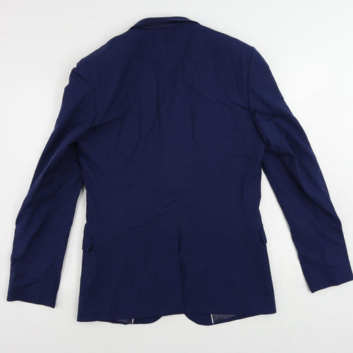 Marks and Spencer Mens Blue Wool Jacket Suit Jacket Size 40 Regular
