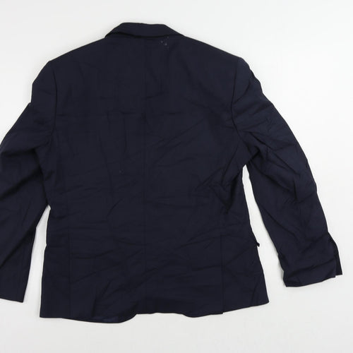 Marks and Spencer Mens Blue Polyester Jacket Suit Jacket Size 40 Regular