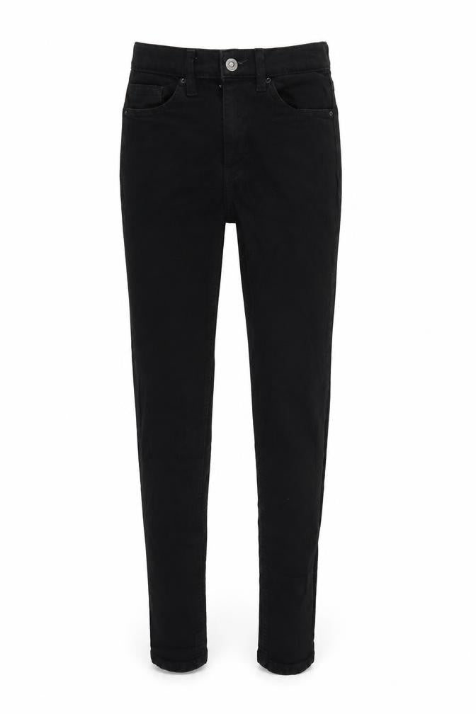 Topshop Womens Black Cotton Skinny Jeans Size 25 in L32 in Regular Zip