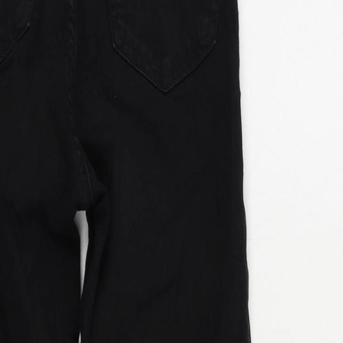 Topshop Womens Black Cotton Skinny Jeans Size 25 in L32 in Regular Zip