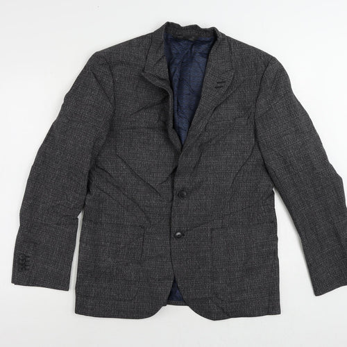 Marks and Spencer Mens Grey Viscose Jacket Suit Jacket Size 40 Regular