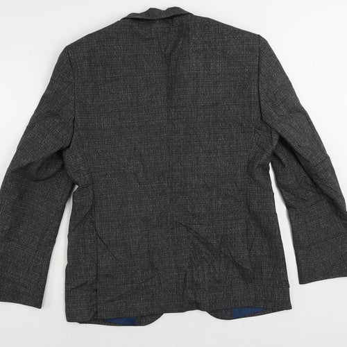 Marks and Spencer Mens Grey Viscose Jacket Suit Jacket Size 40 Regular