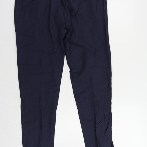 Autograph Mens Blue Wool Dress Pants Trousers Size 34 in L31 in Regular Zip