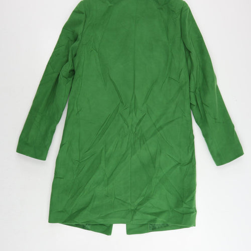 Marks and Spencer Womens Green Overcoat Coat Size 10 Button