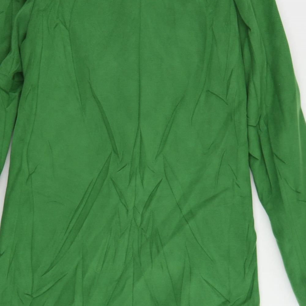 Marks and Spencer Womens Green Overcoat Coat Size 10 Button
