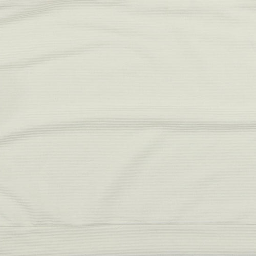 H&M Womens Ivory Polyester Basic Blouse Size S Boat Neck