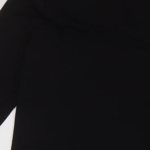 H&M Womens Black Polyester Tunic Blouse Size M Round Neck
