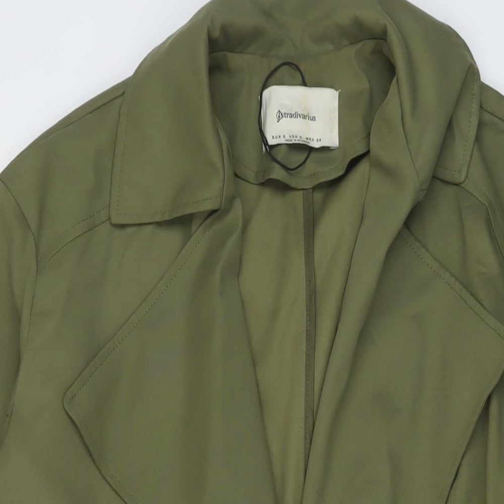 Stradivarius Womens Green Jacket Size S Tie