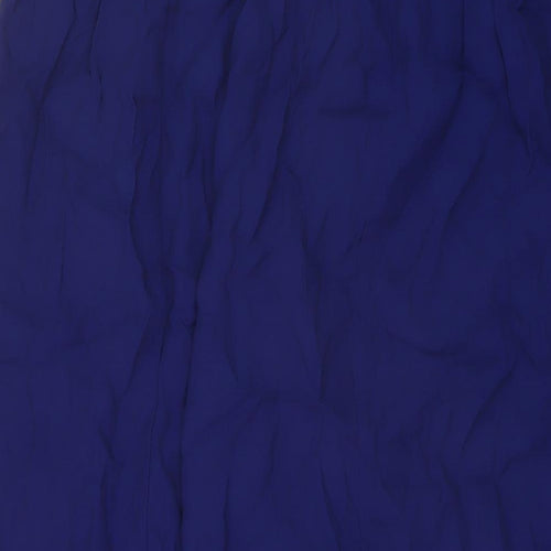 Marks and Spencer Womens Blue Viscose A-Line Skirt Size 10