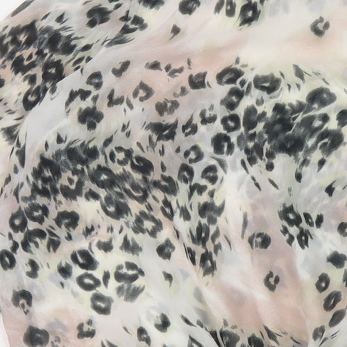 NEXT Womens Multicoloured Animal Print Polyester Basic Blouse Size 8 Round Neck