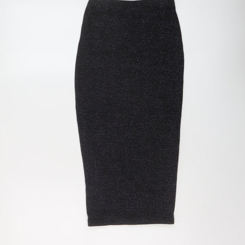 Ah Polly Womens Black Polyester Bandage Skirt Size 23 in