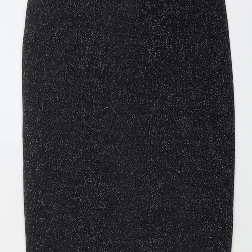 Ah Polly Womens Black Polyester Bandage Skirt Size 23 in