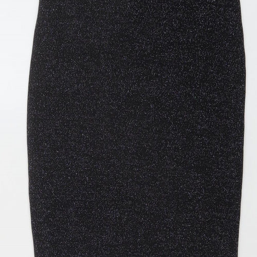 Ah Polly Womens Black Polyester Bandage Skirt Size 23 in