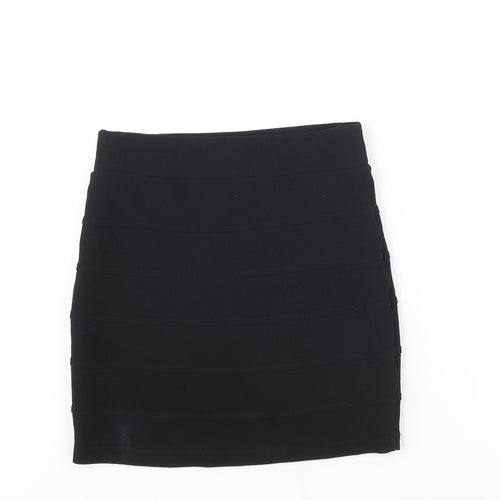 Divided by H&M Womens Black Polyester Bandage Skirt Size 10