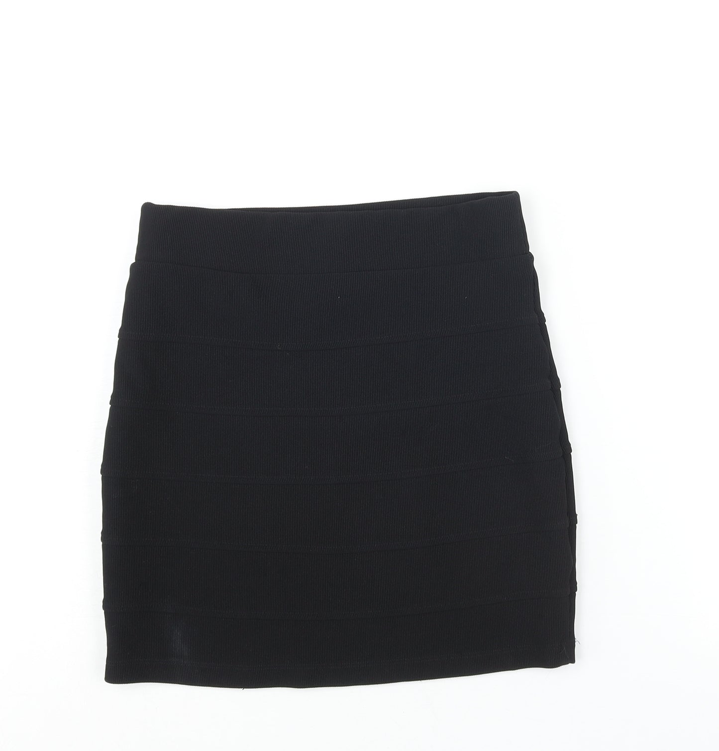 Divided by H&M Womens Black Polyester Bandage Skirt Size 10