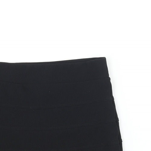 Divided by H&M Womens Black Polyester Bandage Skirt Size 10