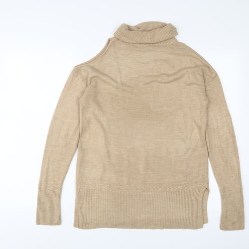 NEXT Womens Brown Roll Neck Acrylic Pullover Jumper Size 8