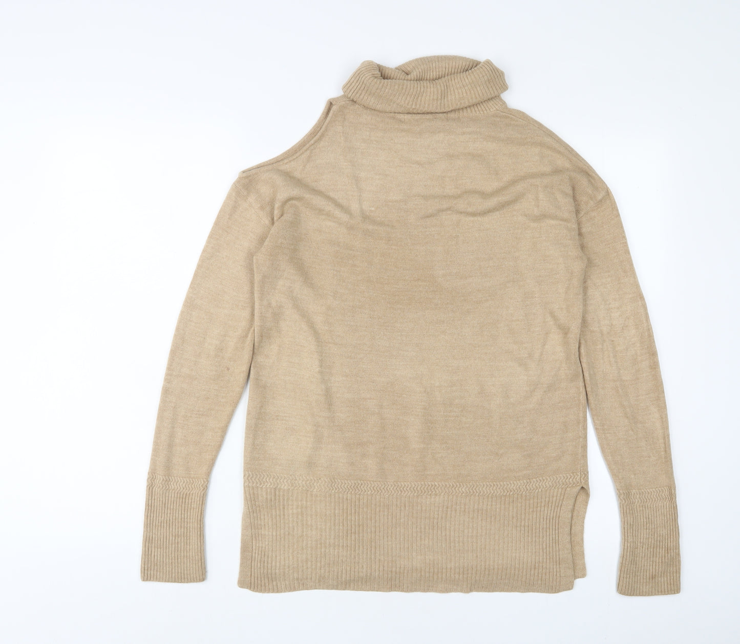 NEXT Womens Brown Roll Neck Acrylic Pullover Jumper Size 8