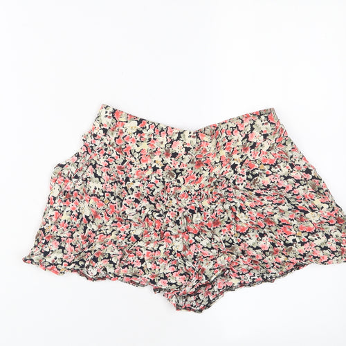 Innocent Womens Multicoloured Floral Viscose Basic Shorts Size XS Regular Pull On