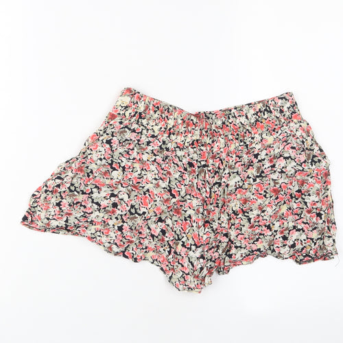 Innocent Womens Multicoloured Floral Viscose Basic Shorts Size XS Regular Pull On