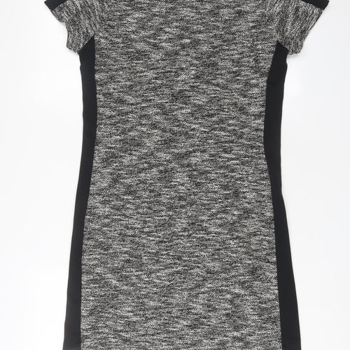 Avenue Womens Grey Polyester A-Line Size 12 Crew Neck Pullover