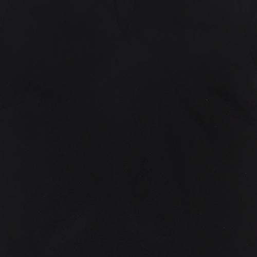 Yessica Womens Black Polyester A-Line Size 14 V-Neck Pullover