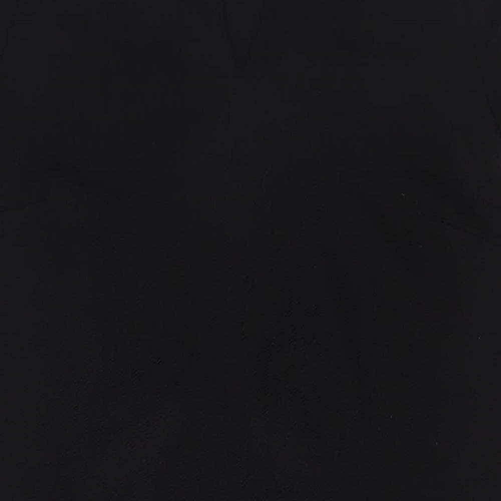 Yessica Womens Black Polyester A-Line Size 14 V-Neck Pullover