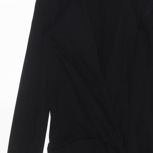 New Look Womens Black Polyester Bodycon Size 8 V-Neck Pullover